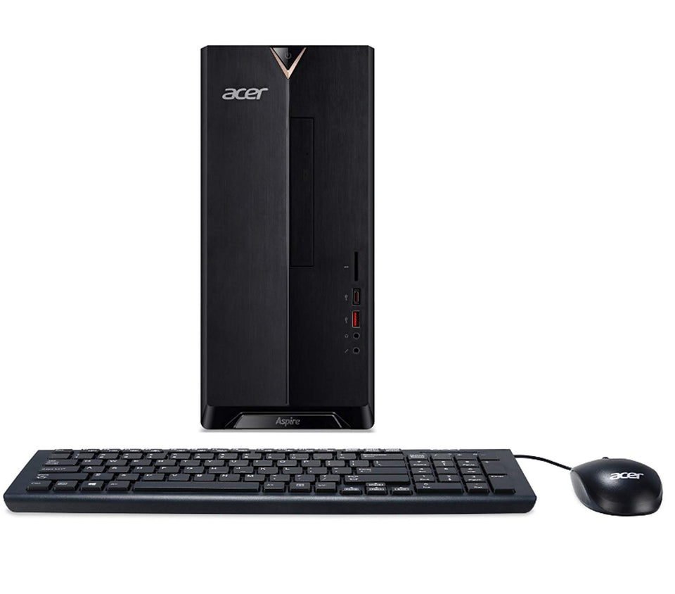 Acer TC-885-ACCFLi5 Aspire Desktop, 8th Gen Intel Core i5 8400, 12GB DDR4, 2TB HDD, 8X DVD, 802.11ac Wi-Fi, Windows 10 Home, Negro