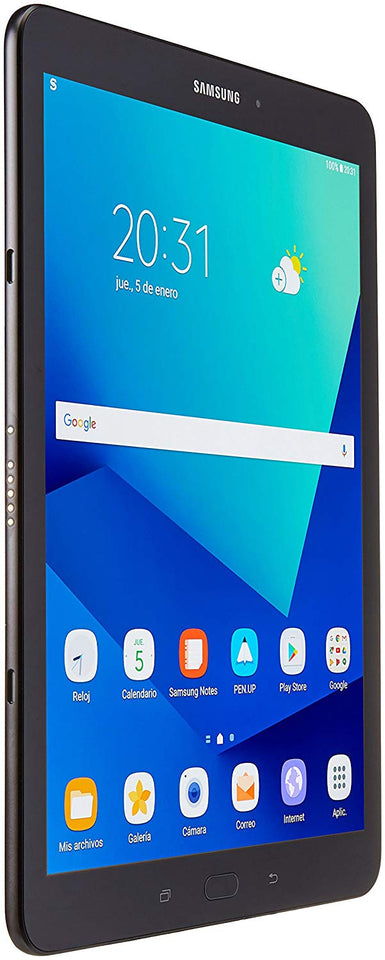 Samsung SM-T820NZKAMXO Tableta Galaxy Tab S3, Qualcomm Snapdragon 2.8 GHz, 4 GB, 32 GB Interno, Android 7.0, Color Negro