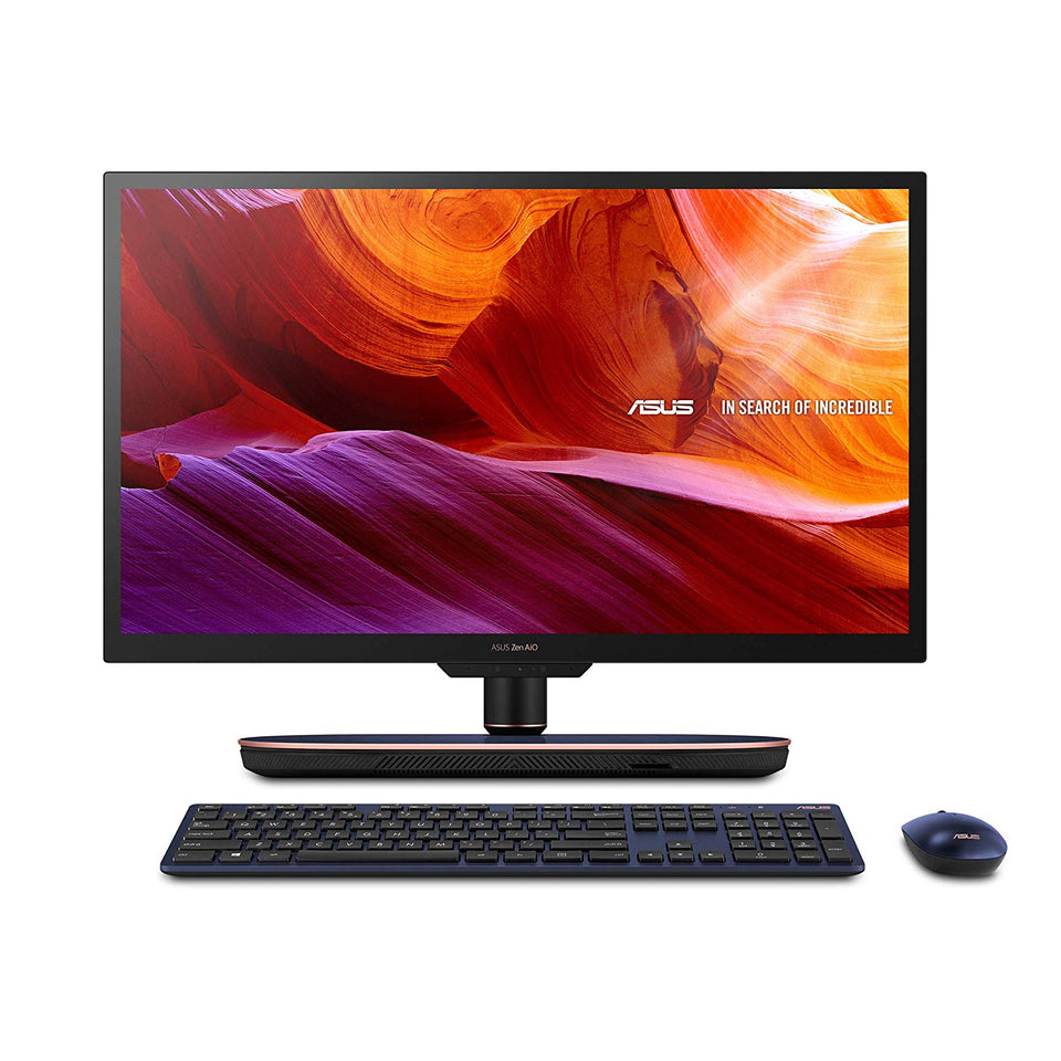 Asus ZenAiO 27" UHD 4K Touch All-in-One, Intel Core i7-8700T Procesador, GeForce GTX 1050, 16GB DDR4, 512GB SATA SSD + 2TB HDD, Windows 10 Pro - Z272SD-XH751T, Deep Dive Blue
